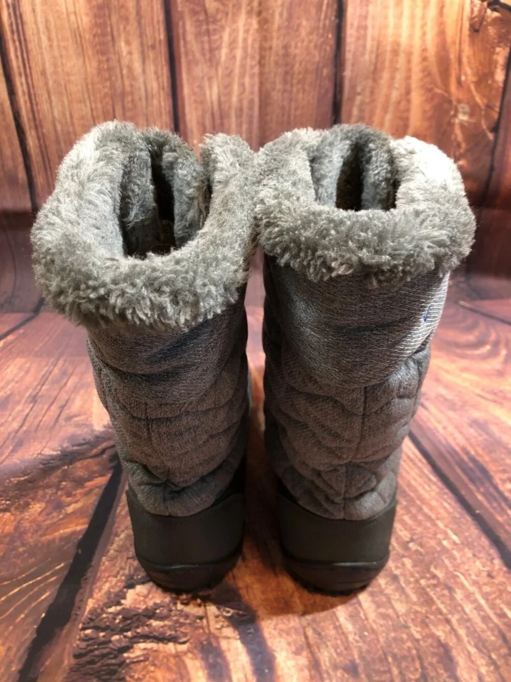 Columbia Womens 7.5 Minx Mid II Omni-Heat Gray Snow Boots